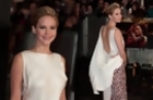 Jennifer Lawrence Wows in White at the Hunger Games Premiere