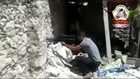 A Syrian citizen soldier waits for assadist customers for his big gun: Aleppo City (Aug 19th, '13)