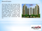 Ace Aspire Price List – Flats in Greater Noida West