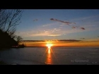 Naplemente 2011.01.15 (Sunset over Balaton) time lapse video HQ