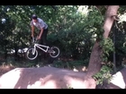 BMX Dirt Jumps On Dirt Bike Trail In Woods