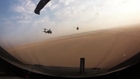 Cockpit Footage Of UH-60 Black Hawks During Marine Force Recon Parachute Operations