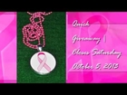 Giveaway: Breast Cancer Awareness PENDANT|  thecreativelady