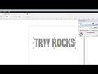 How to Install and Arch a TRW Rhinestone Font in CorelDraw