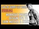 Workout Program Design Tips: How To Make A Workout Program to Build Muscle
