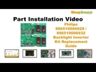 Free Philips 996510006929/996510006932 Backlight Inverter Kit Replacement Guide for LCD TV Repair