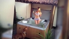 Josie Gibson Poses in a Bikini in Her Back Garden Hot Tub