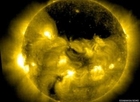 Coronal Hole Seen Over Sun's North Pole